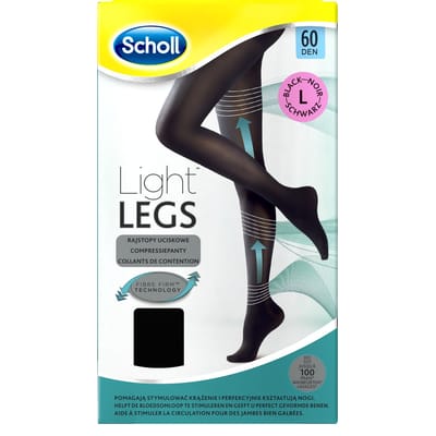 Scholl Light Legs 60 Denier Panty Maat L Zwart