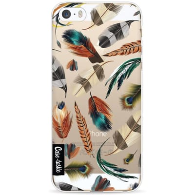 Casetastic Softcover Apple iPhone 5 5s SE Feathers Multi