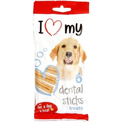 I Love My Dog Dental Sticks Treats 90 Gr