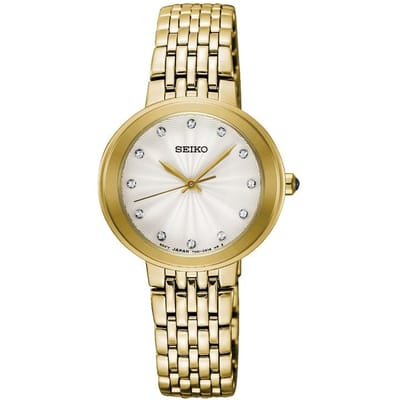 Seiko SRZ504P1 horloge dames goud