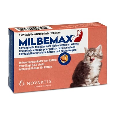 Milbemax tablet ontworming kleine kat/kitten