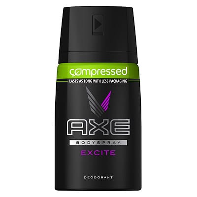 Deodorant body spray compressed excite