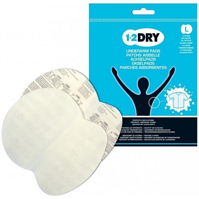 1-2dry Okselpads Large Wit