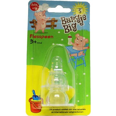 Bargje Big Silicone Speen Fles S
