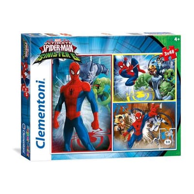Clementoni Puzzel Spiderman Sinister Six 3 x 48 stukjes