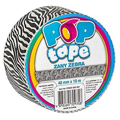 Pop Tape Zany Zebra - 48 mm x 10 m
