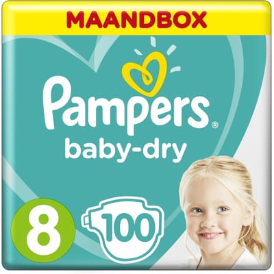 Pampers Luiers Maat 8 100 Baby Dry