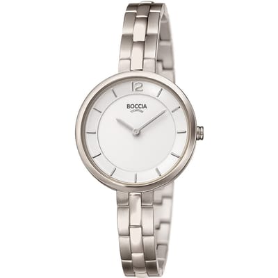 Boccia 3267-01 horloge dames - zilver - titanium