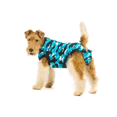 Suitical recovery suit hond blauw camouflage