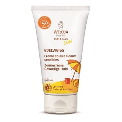 Edelweiss zonnecreme gevoelige huid SPF50