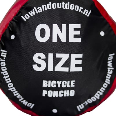 LOWLAND Fietsponcho One size Rood