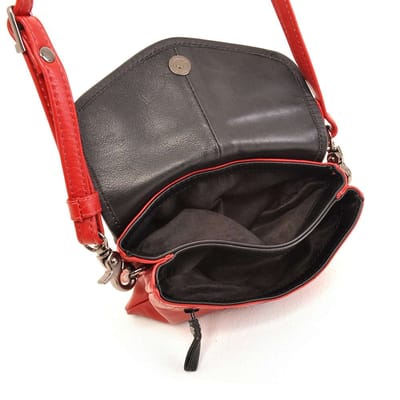 Berba Soft Flapbag Small 560 red-black