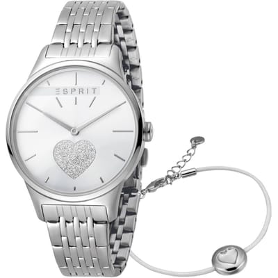 Esprit ES1L026M0225 horloge dames zilver edelstaal