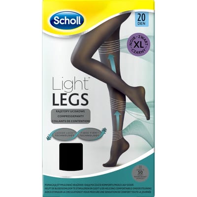 Scholl Light Legs 20 Denier Panty Maat XL Zwart