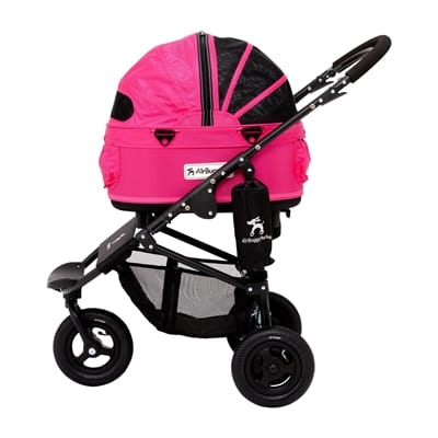 Airbuggy hondenbuggy dome2 met rem rose roze