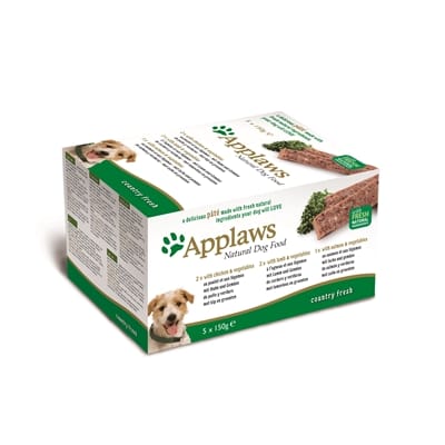 Applaws dog pate multipack country selection