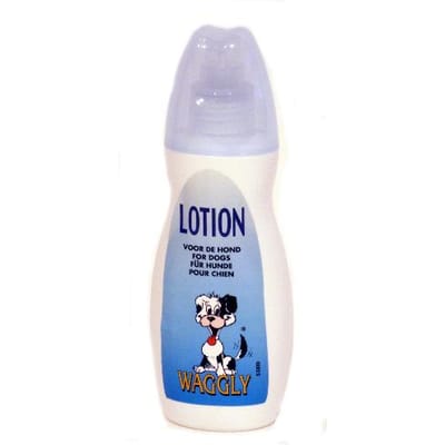 Waggly lotion hond