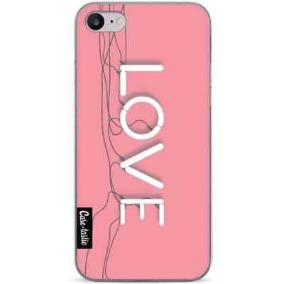 Casetastic Softcover Apple iPhone 7 8 Love Neon Pink