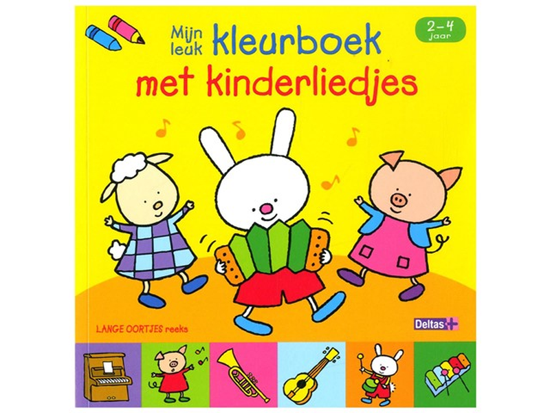 Mijn leuk kleurboek met kinderliedjes